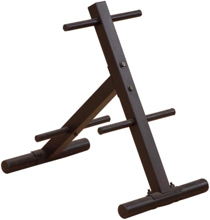 Body-Solid Standard Weight Tree Rack - Weight Plate Storage Racks 1000lb Weight Capacity, Hold Weightlifting Barbell Plates - Strength Training Plate Holder Stand For Home & Commercial Gym