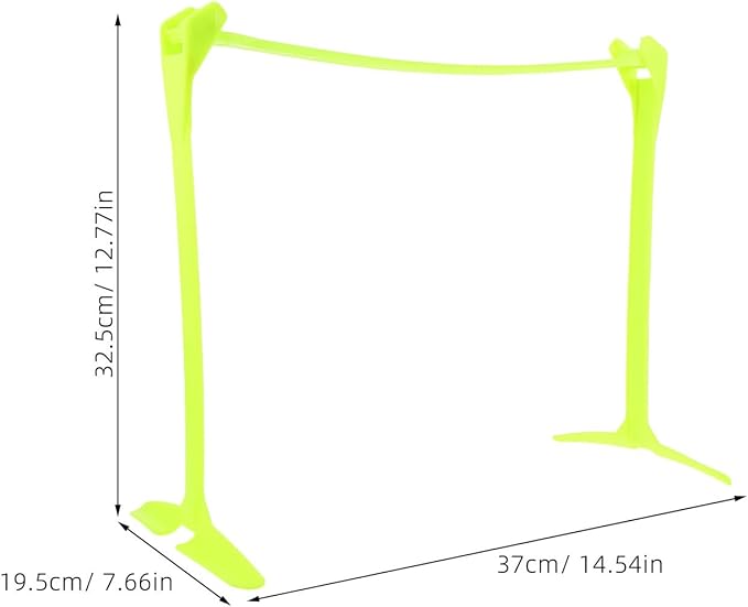PRETYZOOM Adjustable Height Speed Training Hurdles for Soccer Football Foldable Agility Equipment Level Settings Portable Stability for Athletes Footwork Drills and Agility Training