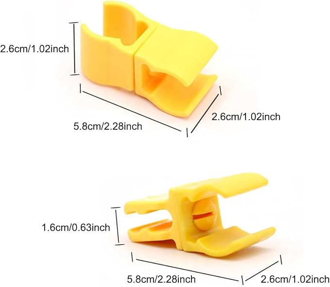 6 Pack Agility Poles Clip Buckle Clamp Attachement Rotatable Connector Adapter for Soccer Agility Training Pole Sticks Obstacle Course Speed Rings Hurdles Football Exercise Equipment DIY