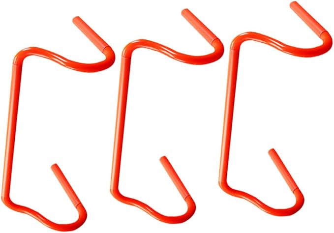 3pcs Adjustable PVC Agility Hurdles Set Portable Speed Training Equipment for Soccer Basketball Football Versatile Running Practice and Dog Fitness Drills