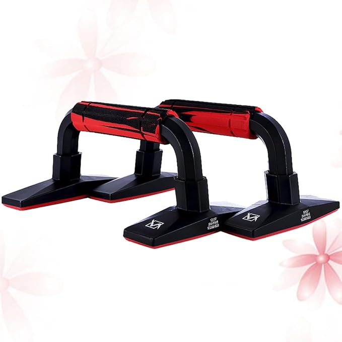 Mikinona H-shaped Push-up Bars Pair with Non-slip Rubber Grip, Arm Strength Training Push-up Stand for Chest and Abdomen Exercise, Home Fitness Calisthenics Equipment for Men