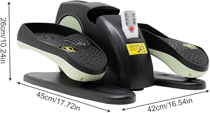 Bitodd Compact Motorized Pedal Rehabilitation Trainer, Floor Standing Rehab Electric Sitting Leg Foot Pedal Exercise Equipment, Portable Trainer for Home Office with Remote Control