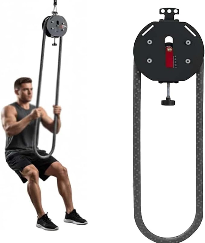 Pull Rope Fitness Training, Endless Rope Trainer, Hang To Exercise Home Gym Equipment, Adjustable Resistance 0-30kg, 330lb Load Capacity Fitness Rope Trainer For Core Training
