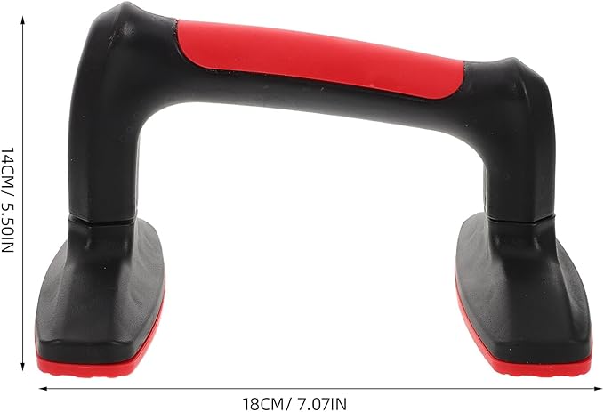 Didiseaon 2pcs Red Plastic Push up Bars Stands for Strength Training and Calisthenics Workout Equipment, Non-slip Push up Handles for Home Gym Fitness and Chest Muscle Exercise
