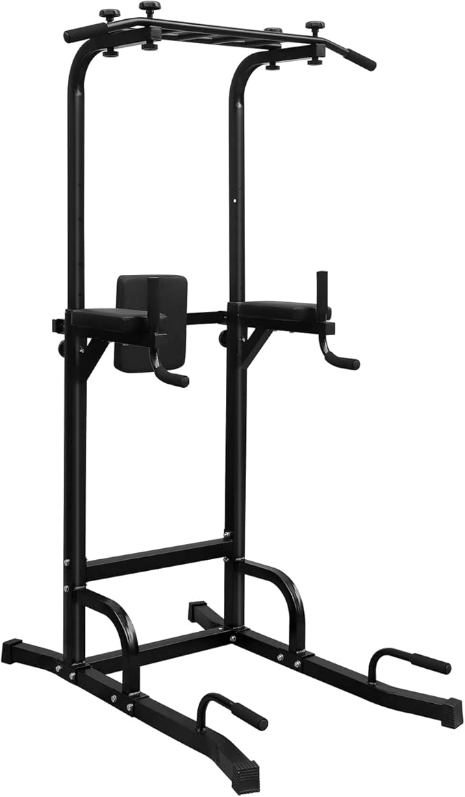 Power Tower Pull Up Bar Station Dip Bars Fitness for Home Gym Strength Training Fitness Equipment