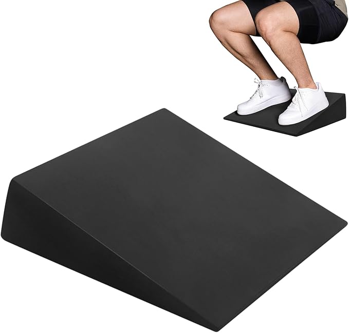 Squat Wedge Block - 32.5x30x9cm High Density Foam Fitness Accessory | Non Slip Yoga Stretching Incline Board | Portable Exercise Equipment for Home Gym Studio | Professional EVA Slant