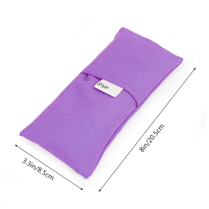 Lavender Yoga Eyepillow Soft Eye Mask for Relaxation Meditation and Herbal and Women Purple