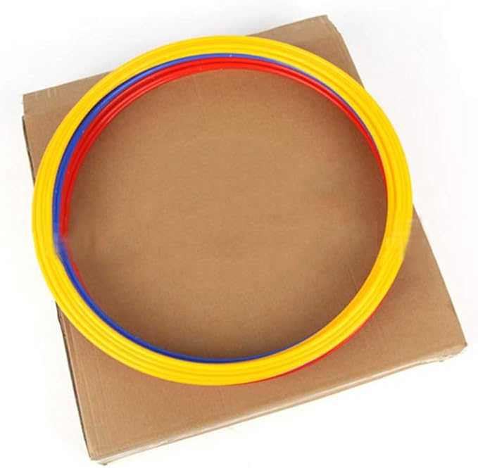 Speed & Agility Training Rings, Sports Agility Ladders, 6PCS Multicolor Soccer Sport Training Speed Rings Football Control Skills Agility toroidal