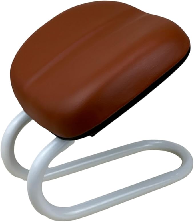 HouseVibe Meditation Stool Chair Adjustable Portable Ergonomic Kneeling Bench Seat for Yoga Home Adults Women- Brown