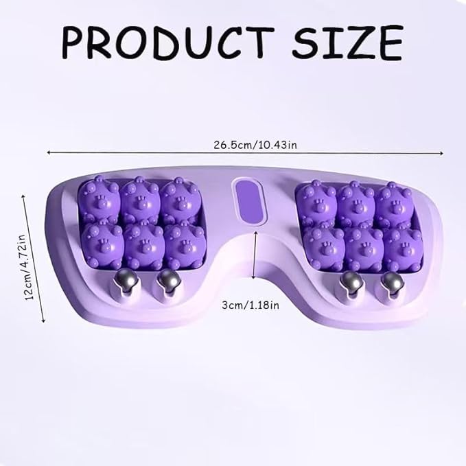 2026 New Portable Double Foot Massage Roller, Plantar Fasciitis Relief, Dual Foot Acupressure Therapy for Stress Relief and Improved Circulation, Reflexology Tool for Home & Office Use