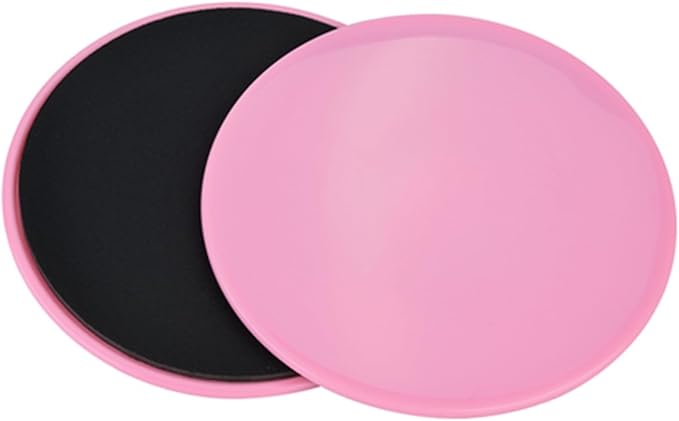 Core Exercise Discs, 2 Pack Pink Sliding Fitness Sliders for Home Gym, Yoga, Pilates, Cross Training, Physical Therapy
