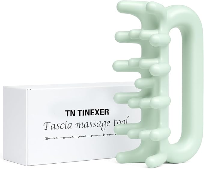 Fascia Massage Tool Trigger Point Massage Tools Anti Blaster for Cellulite Massager Tool Reaching Deep Myofascial Tissue Throughout The Body Release Muscle Knot Reduction (Soft Mint)