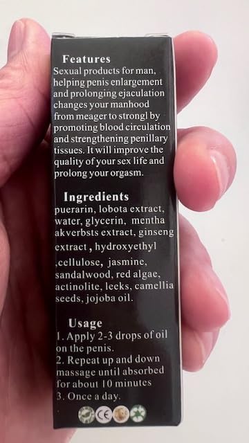 CRAZYLIFE Massage Oil Enlargement Oil Increase Enlarge Gel Thicker Longer Stronger Large Size Enlarger Cream BLSEX for Men (F396-XXXL Large Size Oil)