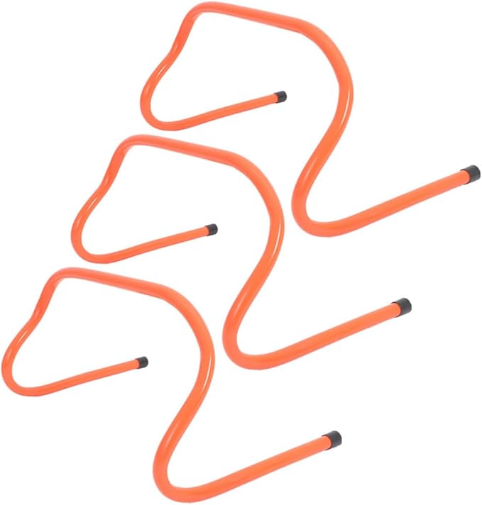 Kisangel 3pcs Sports Agility Hurdles for Training Running Accessory for Soccer Football Baseball and Track Drills Develop Speed and Agility Skills