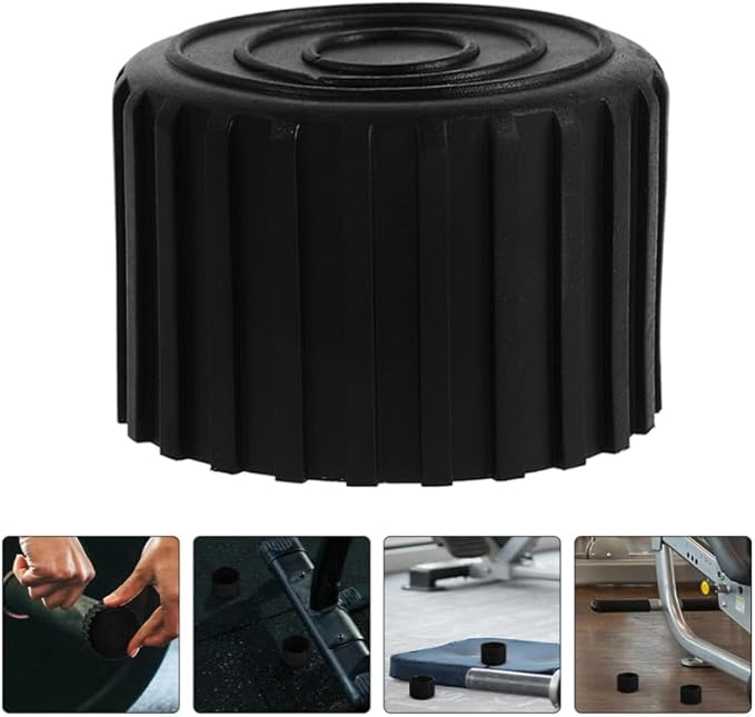 2Pcs Rubber Fitness Equipment Foot Pads Durable Leg Protectors for Floor Protection Noise Reducing Fitness Gear Leg Covers for Hardwood Tile and Carpet Use