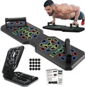 Push Up Board 12-in-1 System – Color-Coded Foldable Pushup Bar with Handles for Home Workout – Portable Full Body Strength Training Board for Chest, Shoulders, Triceps & Back