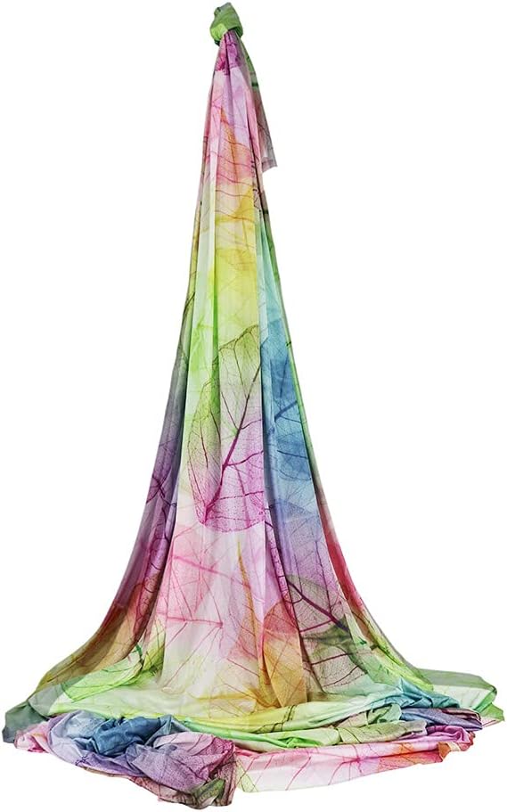 Aerial Yoga Hammock Aerial Pilates Silk Yoga Swing Set Inversion Equipment include daisy Chain, Pose Guide 5.5 yards