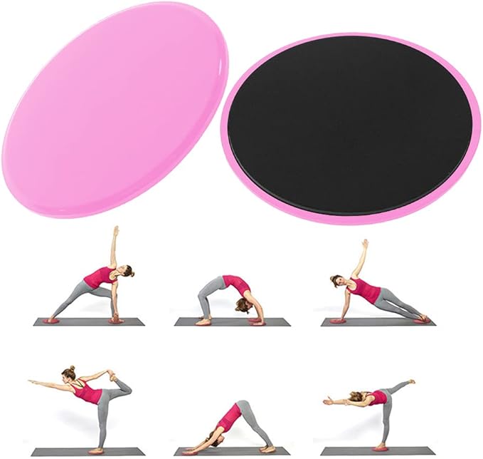 Fitness Sliding Discs, Core Slider Workout Disks for Low - Impact Training, Smooth Slide Mat for Home Gym, Aerobics and Calisthenics with Non - Slip Bottom