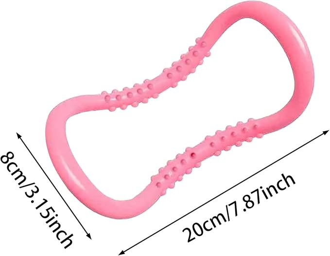 Yoga Pilates Circle Ring, Yoga Circle Stretch Resistance Ring Body Building Fitness Workout Tools for Training Neck, Back, Leg, Calf, Strengthen Chest, Thighs, Arms, Massage Point Design