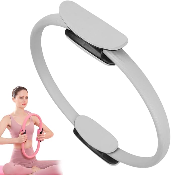 Pilates Ring Fitness Trainer, 2025 New Pilates Circles for Workouts Beginners Men Women,Yoga Rings Home Exercise Equipment Fitness Circle for Toning Arm Thigh