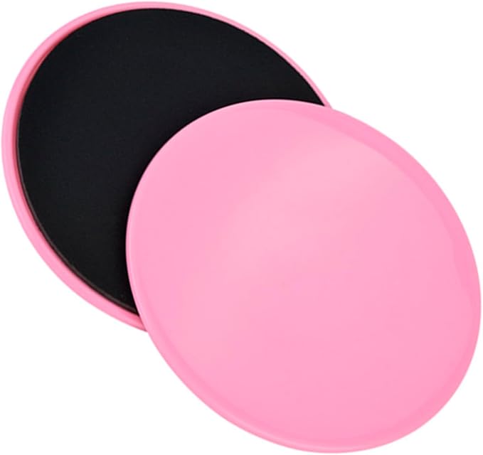 Core Exercise Discs, 2 Pack Pink Sliding Fitness Sliders for Home Gym, Yoga, Pilates, Cross Training, Physical Therapy