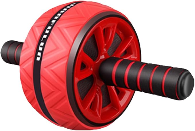DOITOOL Ab Roller Wheel Fitness Abdominal Roller for Men Women with Anti-slip Design Red Abdominal Gym Wheel for Home Exercise and Strength Training