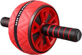 UPKOCH Ab Roller Wheel Fitness Abdominal Core Workout Roller for Home Gym Strength Training Red Suitable for Men and Women