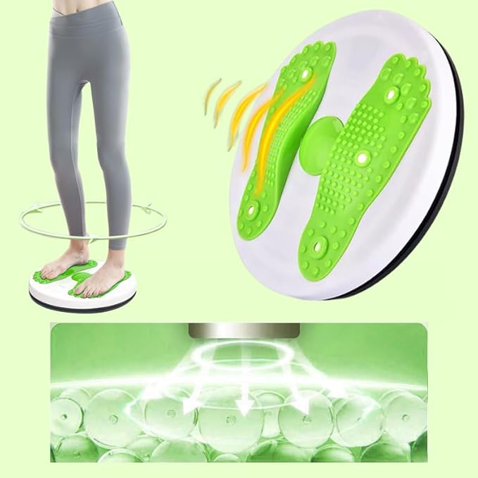 Twister,Ab twister board for exercise with pull rope 12 in waist twisting disc waist trimmer balance rotating twisting boards with massage foot sole for slimming waist arms hips and thighs