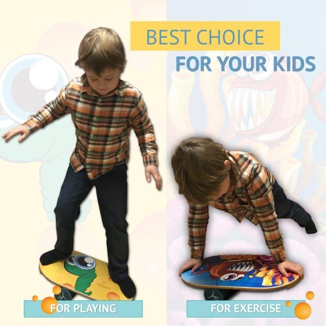 InGwest. Children Balance Board Trainer. Worm
