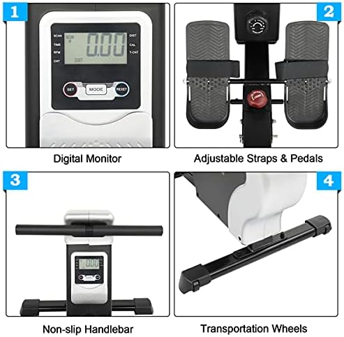 Rowing Machines Foldable, Exercise Fitness Machine for Home Gym 8 Resistance Reluctance Rowing Device Can Exercise Most of The Muscles of The Body