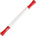 Muscle Roller Massage Roller Stick- Deep Tissue Fascia Blaster for Myofascial Pain Relief, Lymphatic Drainage & Body Sculpting, Handheld Physical Therapy & Recovery Tool (Red White-20 inch)
