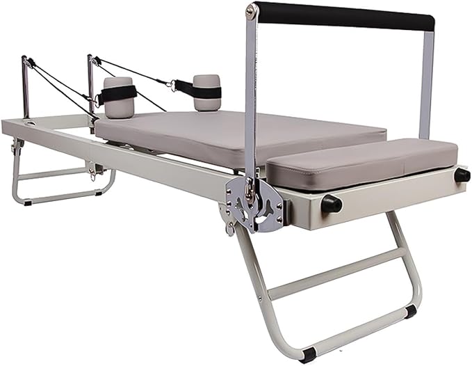 Portable Pilates Reformer,Foldable Pilates Reformer, Pilates Reformer with Alloy Springs Resistances,Pilates Machine & Equipment for Home Use and Gym Workout, Suitable for Beginners and Intermediate