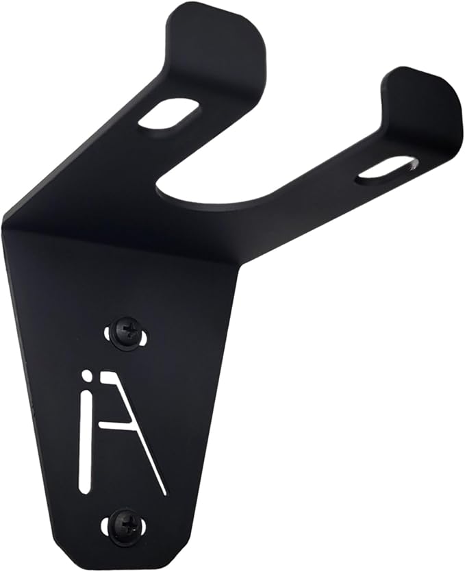 IRON AMERICAN Alpha Barbell Gym Wall Mount Storage 100+ Pound Capacity - Multi-Use Barbell Wall Holder, Barbell Hanger 4.25 x 6.75 x 7.25 Inches - Holds Any Standard Olympic Barbell - Hardware Included
