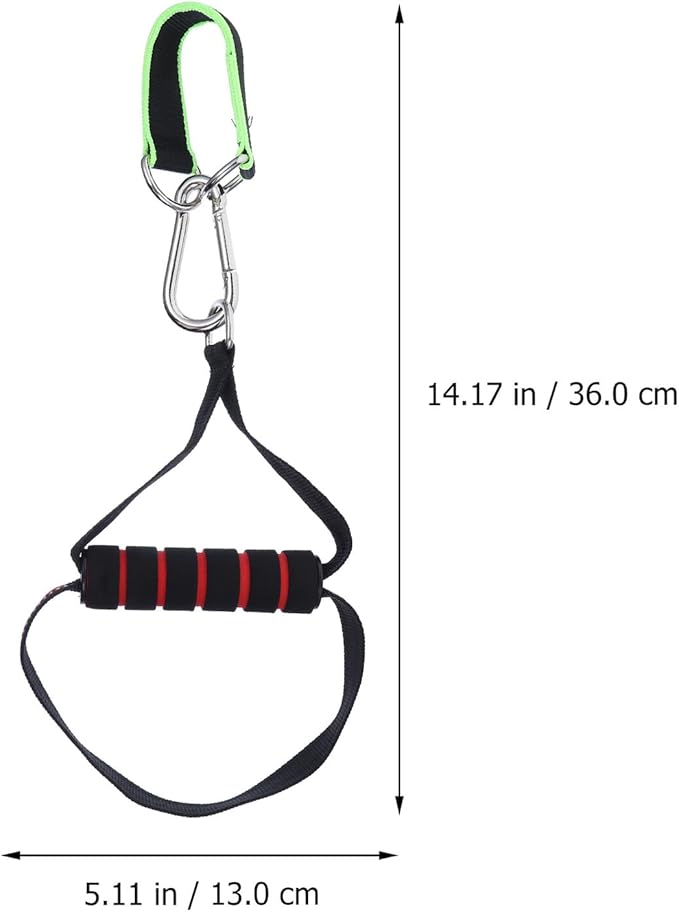 IMIKEYA Fitness Handle Pull-up Handle Resistance Workout Grip Cable Machine Attachment Strength Training Equipment Part for Home Gym Training