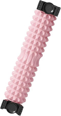 Portable Foam Roller with Suction Cup for Muscle Massage & Sawtooth Trigger Point Therapy (Pink)