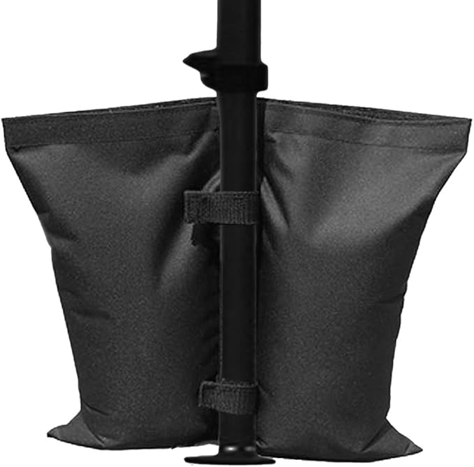 4pcs Oxford Cloth Black Tent Solid Sandbag Large Capacity Good Tight Outdoor Parasol Umbrella Sand Bag