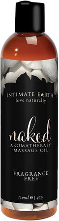 IE046-120 Naked Aromatherapy Massage Oil Fragrance Free - 4 Oz. / 120 Ml