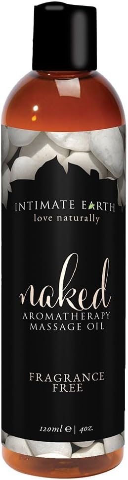 IE046-120 Naked Aromatherapy Massage Oil Fragrance Free - 4 Oz. / 120 Ml