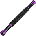 YANSYI 9-Roller Muscle Recovery Massage Stick - Deep Tissue Massager for Post-Workout Recovery & Pain Relief (Purple)