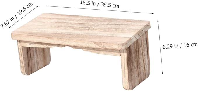 Zen Meditation Bench Stool Folding Wooden Kneeling Chair for Prayer and Tea Lightweight Non-Slip Design Durable Natural Wood for Better Circulation and Comfort