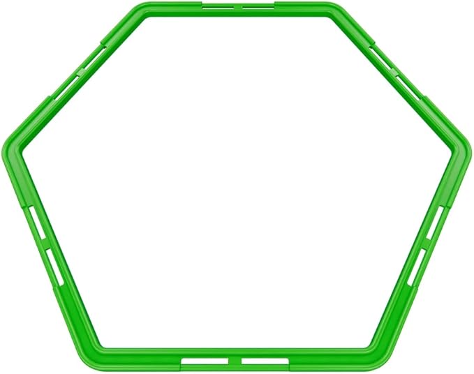 Power Systems Hex Agility Rings, Ladder, Hurdle Set All in One - Use Indoors or Outdoors for Speed & Skill Training