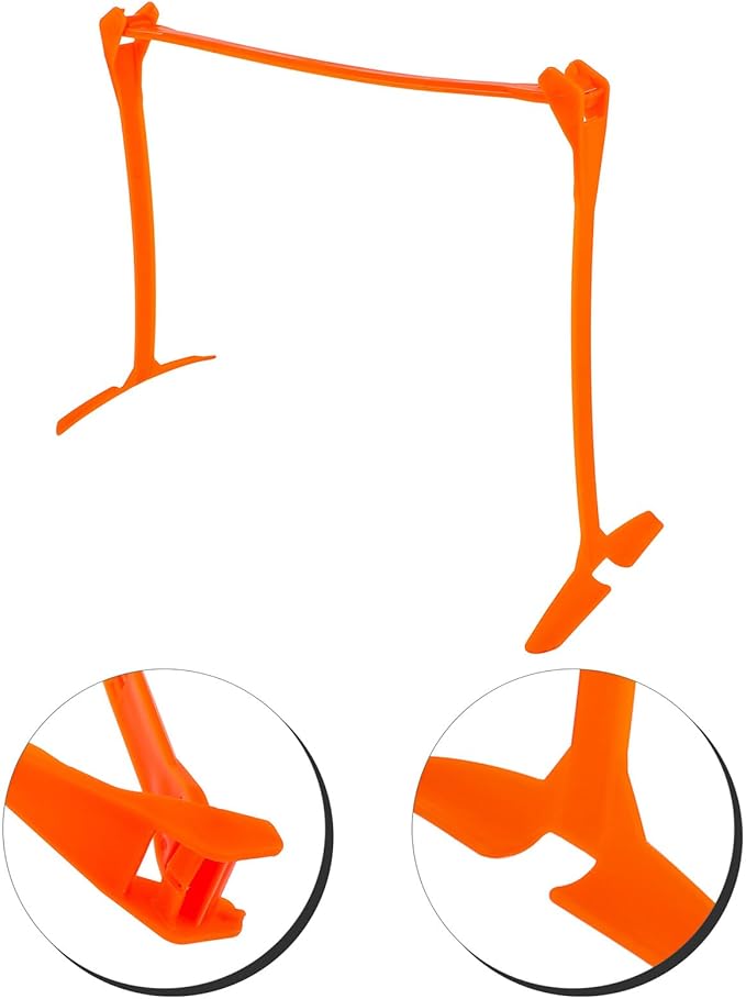 Adjustable Plastic Soccer Training Hurdles, Foldable Speed Hurdles with 3 Height Settings, Wear-Resistant Agility Equipment for Football Drills and Running Practice