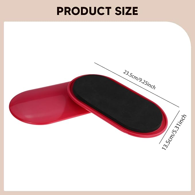 2 Pieces Core Sliders Ab Floor Gliders Strength Training Portable Slide Pads Sliding Discs for Home Gym Pilates