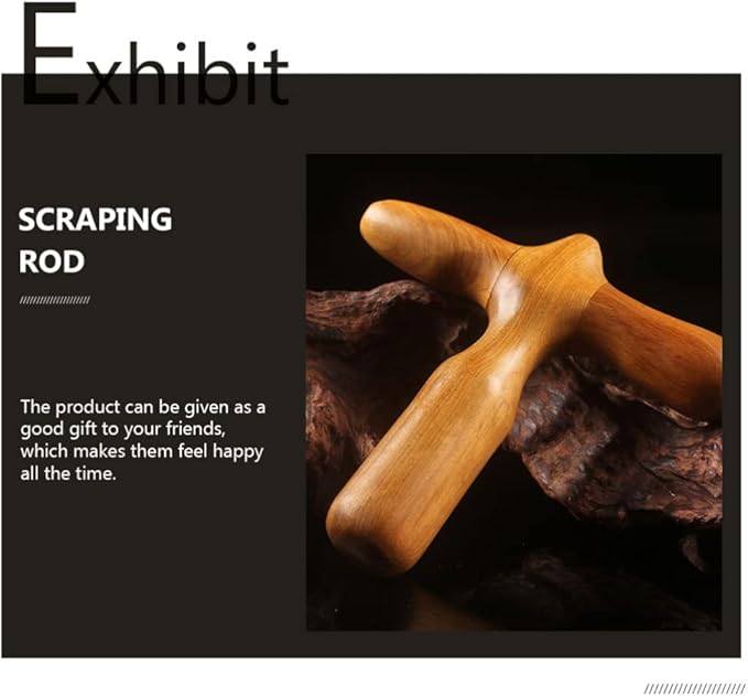 Lurrose Hand Tools Thai Massage Tools Wooden Stick Massager Point Tool Chinese Health Baoding Fitness Balls Health Exercise Stress Balls for Men Women Manual Massage Balls