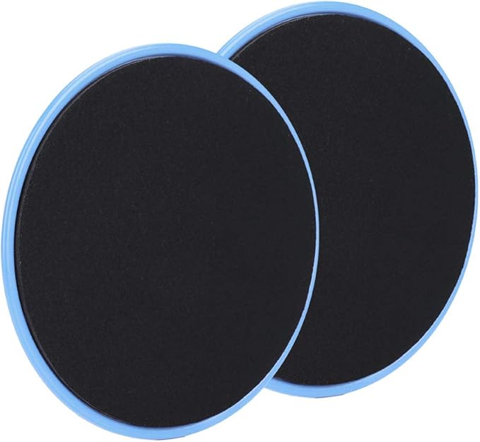 Exercise Sliding Discs 2 Pack Fitness Core Sliders Full Body Workout Equipment for Home Gym Yoga Physical Therapy Dark Blue 7 Inch