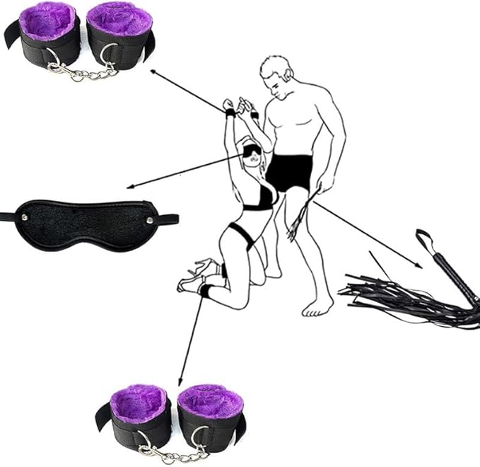 Fashion 12 Piece Nylon Pilates Training Set, Fun Wrist and Hip Exercise Equipment Cosplay Accessories [Purple], Couple Gift
