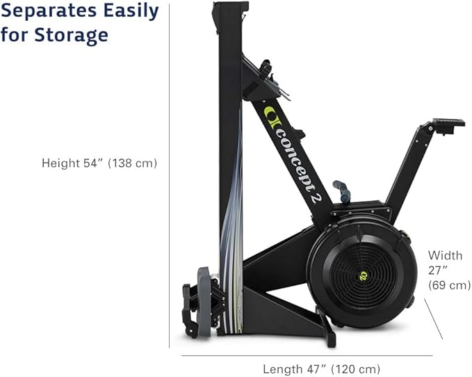 Concept2 RowErg Indoor Rowing Machine with Tall Legs - PM5 Monitor, Device Holder, Adjustable Air Resistance, Easy Storage