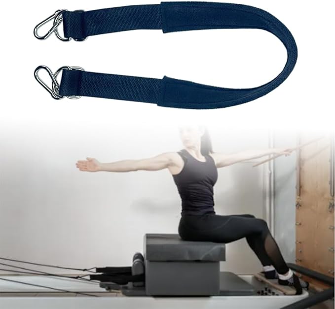 Pilates Equipment Hook and Tie Straps,Equipoise Body Cotton Straps,Suitable for Pilates Core Bed Accessories,Balance Training -Thickened Material 27.6 in.