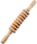 Wooden Massage Roller for Body Shaping, Wood Therapy Roller with 9 Rotating Rollers, Anti-Cellulite Body Sculpting Massage Tool for Muscle Relaxation