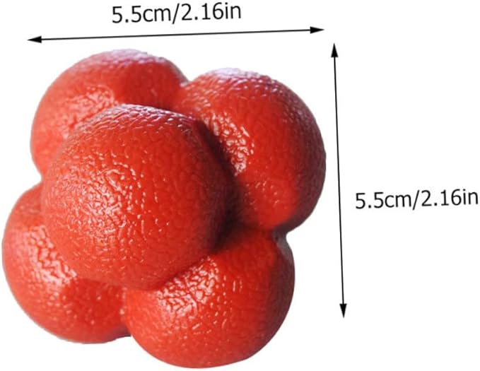 3pcs Hexagonal Reaction Ball Fitness Agile Balls for Reflex Random Color
